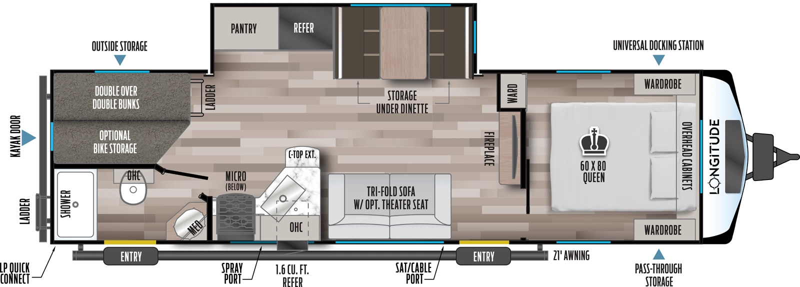 Longitude 285BH Floorplan
